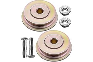 (2 Pcs) Cut Off Flange Track Bearing Kit Compatible with Tapco Pro & max Siding Brake, 12334 Rollers 12364 Screws and 10094 L