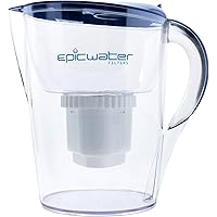 Epic Pure Water Filter Pitchers for Drinking Water, 10 Cup 150 Gallon Long Last Filter, Tritan BPA Free, Removes…