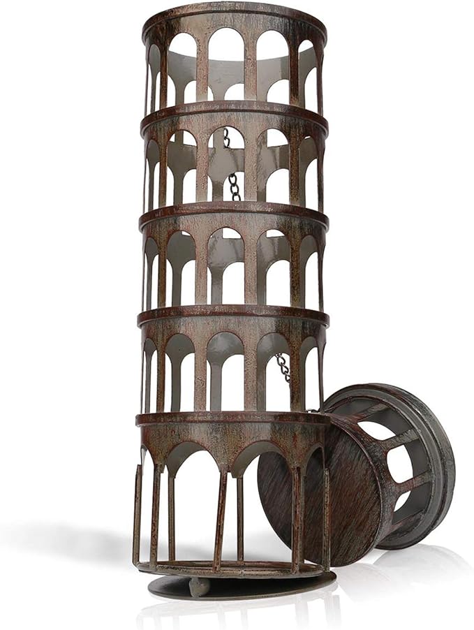 QIQIDIAN Weinregal Metallturm Klassischer Flaschenhalter Küchenbar