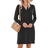 HOTOUCH Womens UPF 50+ Cover-Up Dress Beach SPF Sun Protection Long Sleeve Shirts Dress Lightweight Athletic UV Hoodie