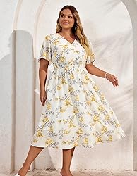 Hanna Nikole Women's Plus Size Summer Casual V Neck