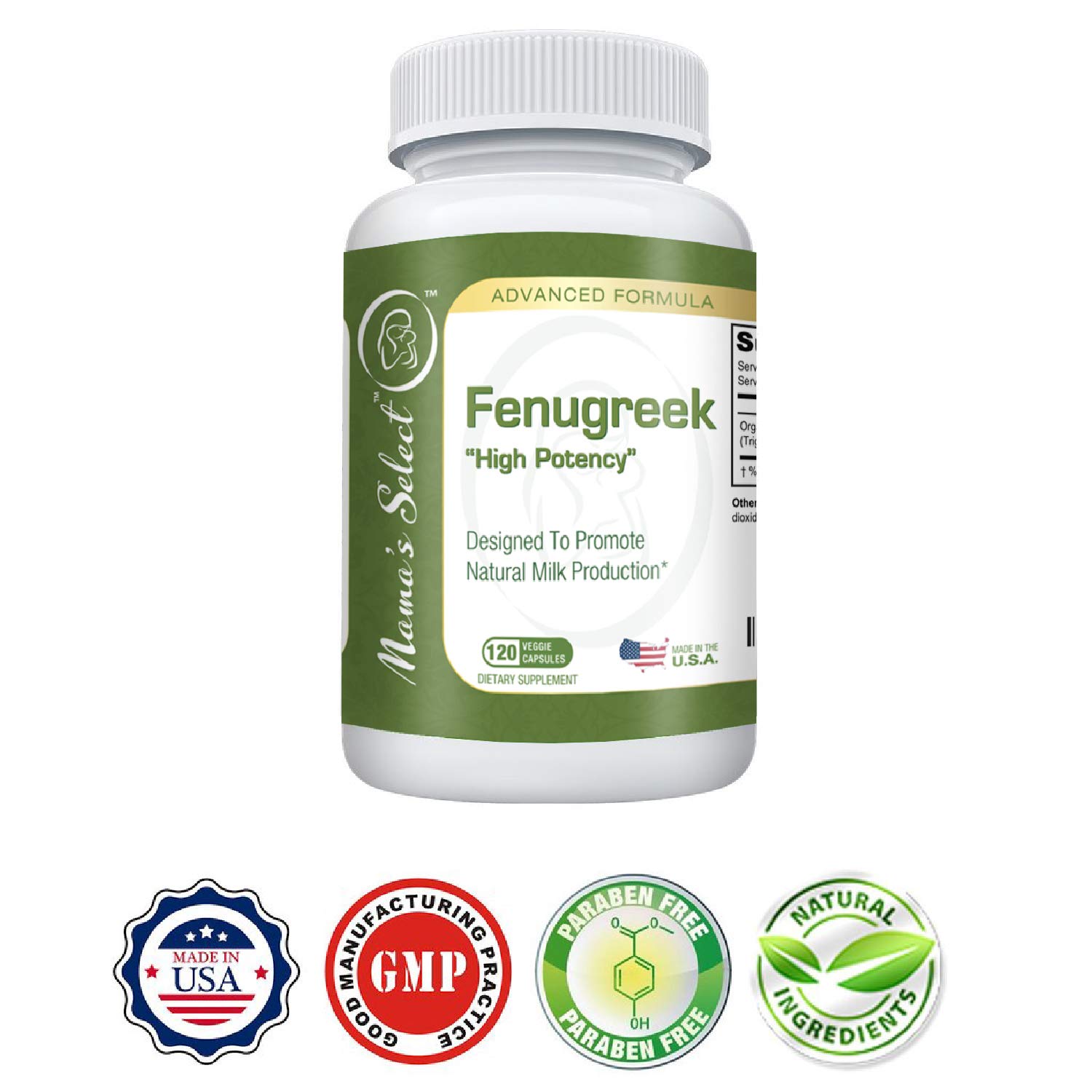 Fenugreek Capsules for Increased Breast Milk Supply During