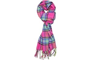PASKMLNA Winter Scarf For Men & Women Cashmere Feel Soft, Warm, Classic Tassel Fringe Scarf