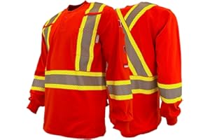 Atlas Guardian® FR/AR Hi Vis Henley Shirt Orange