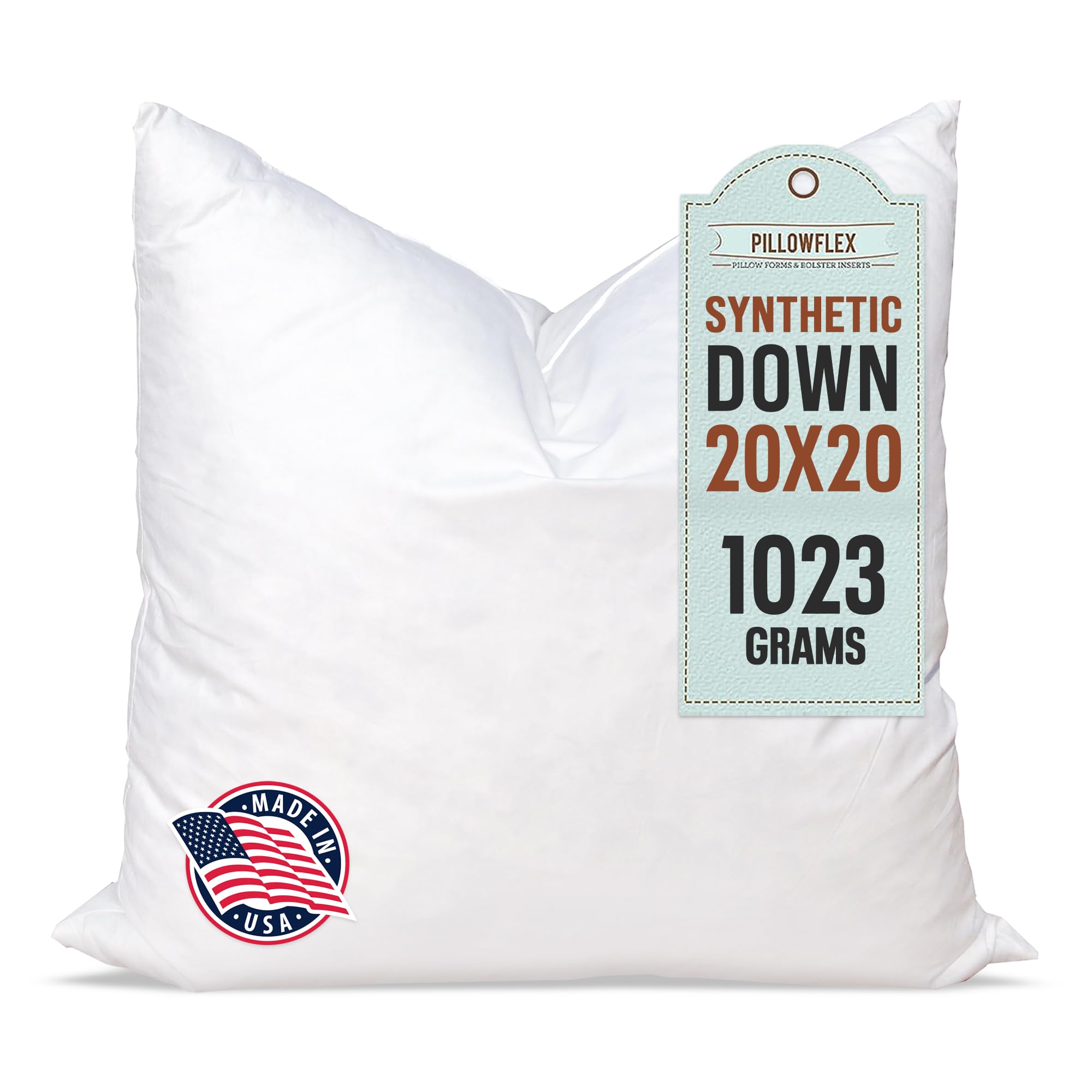 Pillowflex Synthetic Down Pillow Insert 20x20 in - Karate Chop Pillow