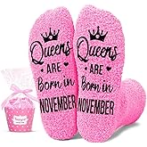 HAPPYPOP Birthday Gifts Ideas for Mom - Pink Month Birthday Socks for Women