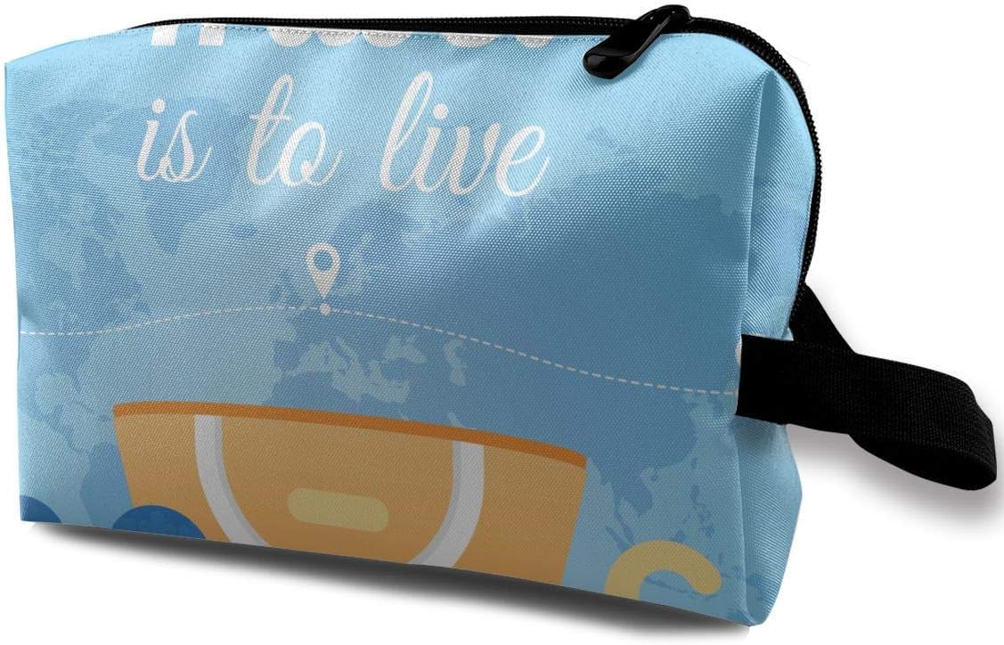 Summer Vacation Design Small Travel Toiletry Bag Super Light Toiletry Organizer for Overnight Trip Bag