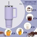 WATERSY 1182ml Travel Mug 40oz Stainless Steel Teal Purple Vacuum Insulated view 2