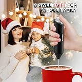 Bonsenkitchen Milk Frother Handheld Electric Foam Maker with Stainless Whisk view 7