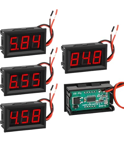 LED Digital Voltmeter Fielect 5135A DC 20V 3 1/2 Digit LED Digital Volt ...