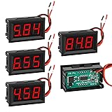 5 Pack DC 5~120V Digital Mini Voltmeter Voltage