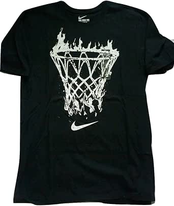 Nike Mens T-Shirt Net Flame Graphic Print Tee 891961 (2XL, Black/White): Amazon.ca: Clothing 