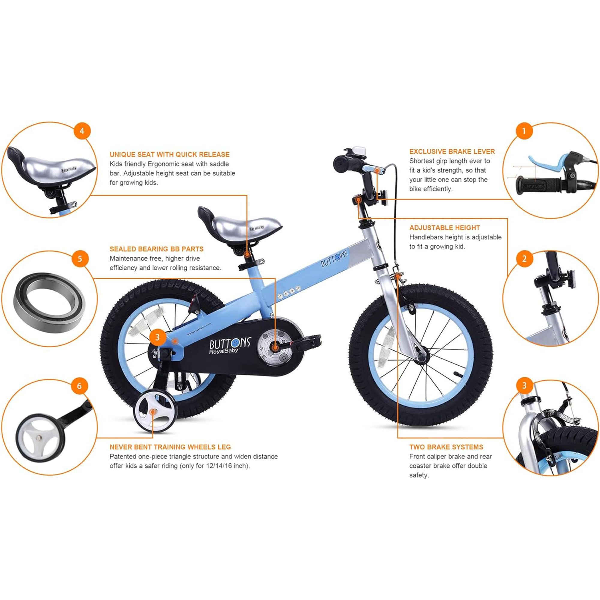Royalbaby 子供用自転車キューブチューブ