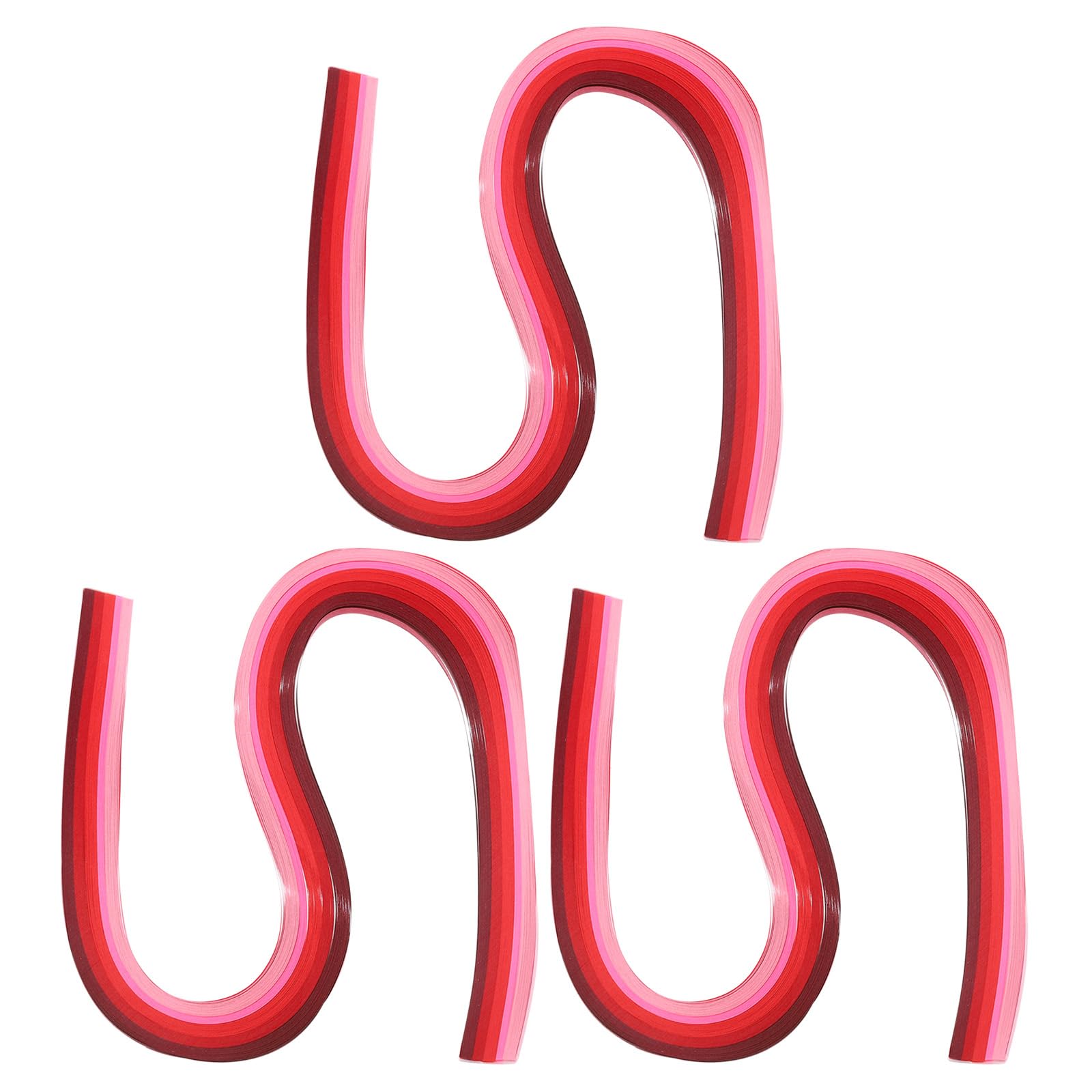 PATIKIL 540 x 10mm Rainbow Quilling Strips Paper,360 Pcs Origami Paper Quilling Strip for Art DIY Hand Craft Christmas, Gradient Red