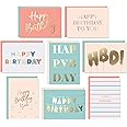 Sweetzer & Orange Set of 48 Gold Foil Bulk Birthday Cards Assortment – Bulk Happy Birthday Card with Envelopes Box Set – Asso