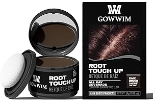Gowwim Root Touch up Powder, Instantly Gray Hair Cover up Hairline Powder for Women & Men Waterproof and Sweatproof Root Cove
