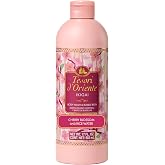 Tesori d&rsquo;Oriente Ikigai Body Wash &amp; Bubble Bath, 17.5 fl oz, Cherry Blossom Scented, Gentle Hydrating Shower Gel with Rice Water &amp; Vitamin-E, No Silicones, Parabens &amp; Mineral Oil