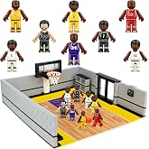 PLEASELIFT Minifigures Building Bricks Set with Basketball Court | Mini people figures, kids gift for Easter, Christmas, Halloween, birthday cake decorations &amp; party favors