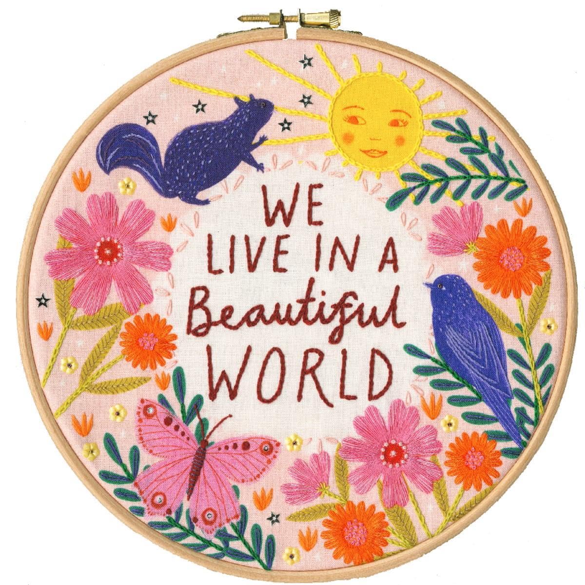 Bothy Threads Embroidery Kit - Beautiful World (Sew Happy Range)