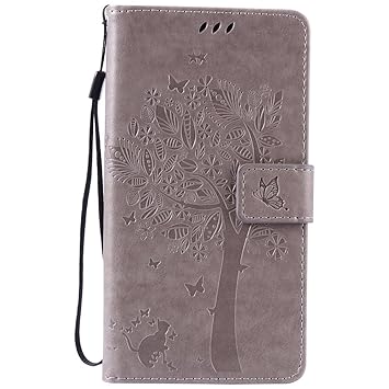 Nancen Compatible with Handyhülle LG G4 Stylus/G Stylo LS770 Flip Schutzhülle Zubehör Lederhülle mit Silikon Back Cover PU Le