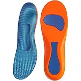 Plantar Fasciitis Relief Insoles Women Men, 220+ lbs Heavy Duty Support Pain Relief Orthotics Inserts for Women Men, Shoe Inserts & Insoles for Standing All Day (Men 7.5-8 | Women 9.5-10-(265mm))