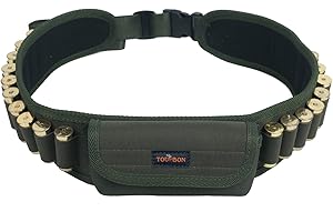TOURBON Shotgun Shell Holder Adjustable Ammo Carrier Cartridge Belt for 12ga 16ga 20ga