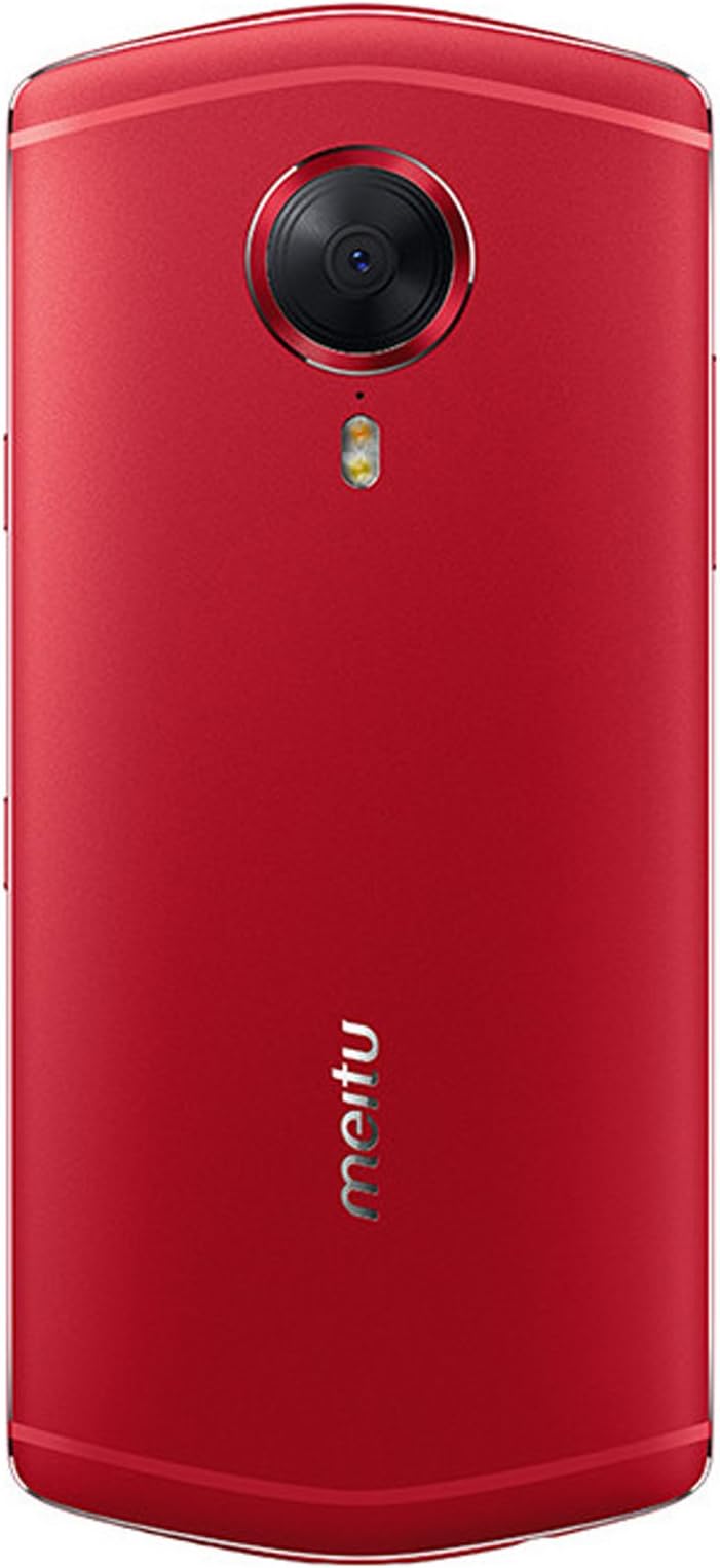 Meitu T8s 4GB RAM 128GB ROM 5.2-inch Selfie Beauty Android SmartPhone with 12MP + 5MP Front & 21MP Rear Camera Red