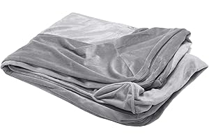 Furhaven Replacement Dog Bed Cover Faux Fur & Velvet Sofa-Style, Machine Washable - Smoke Gray, Jumbo (X-Large)