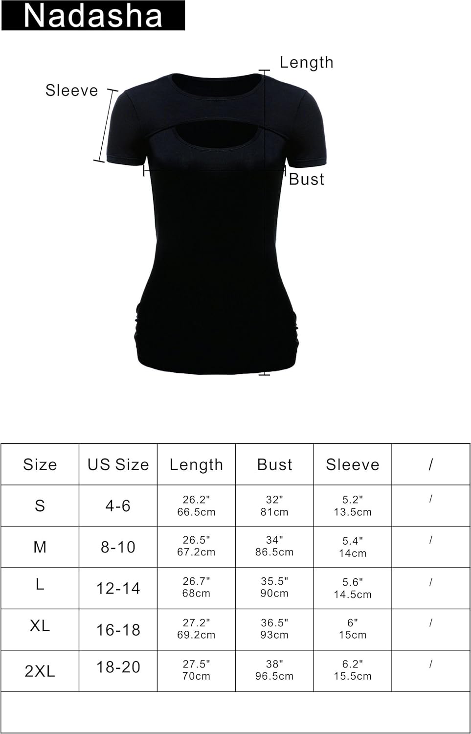 Nadasha Women's Casual Blouses T-Shirts Keyhole Short Sleeve Tops at  Women’s Clothing store