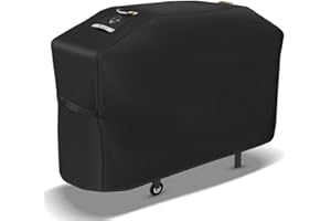 PasWith Griddle Cover for Blackstone 28 inch Griddle with Hood,Upgraded Rip-Proof & Waterproof Windproof 600D 5483 Grill Cover for Blackstone 2 Burner Griddle with Strap and Air Vent