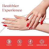 beetles Gel Polish Candy Cane Gift Set 6 Colors Glitter Red White Snow view 8