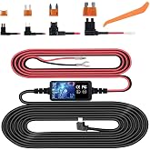 Dash Cam Hardwire Kit USB C Plug for REDTIGER F7N Vantrue N4 12V-24V to 5V | Type C USB Hard Wire Kit With Low Voltage Protection for Dash Cam,24/7 Parking Mode,for Rove R3 WOLFBOXi07 Pelsee P12 Dashcam
