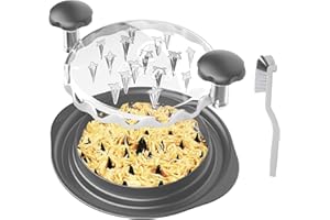 LCTROS Chicken Shredder Tool Twist - Premium Heavy-Duty Plastic Meat Shredder for Effortless Shredded Chicken, meat chopper, Large Capacity, Heat-Resistant, Non-Slip, Easy to Use & Quick Shredding Tool Grey