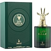 ARIAZ Goat Men Eau De Parfum 3.4 Oz - Amber Vanilla Cologne with Orange Blossom, Cinnamon, Tonka Bean, Musk & Woods - Warm Spicy Scent for Fall and Winter