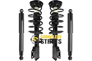 Front Quick Complete Struts Assembly & Rear Shocks Absorbers Replacement for 2010-2017 Chevrolet Equinox (Set of 4)