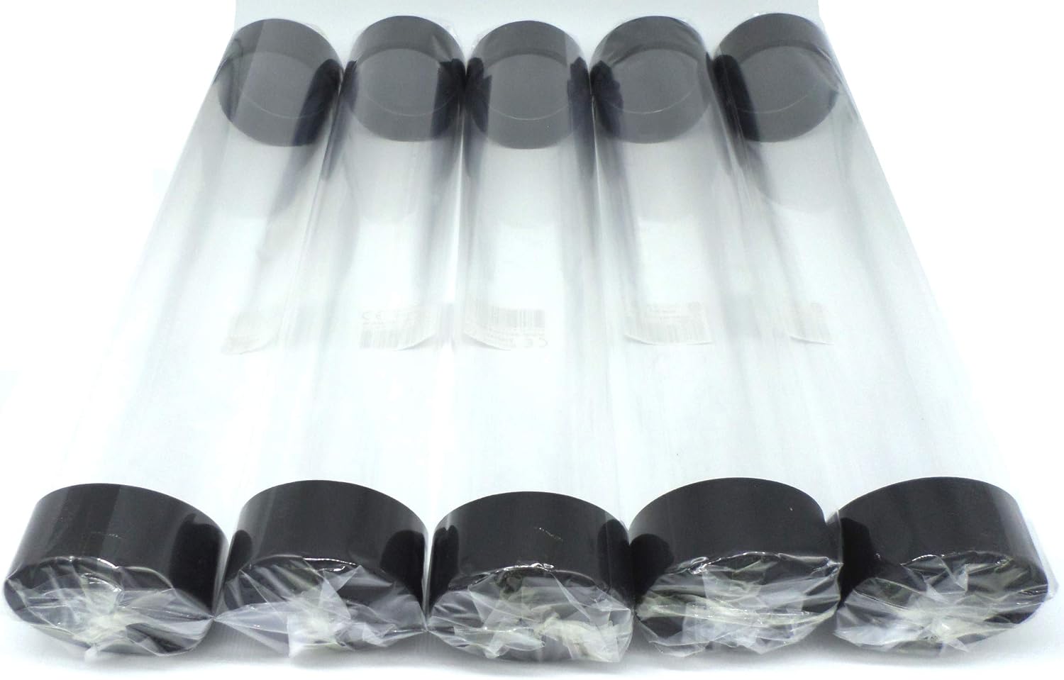 docsmagic.de 5 x Playmat Tube Big Transparent Clear - 7 x 36 cm - Poster Artwork, 5 x Tube