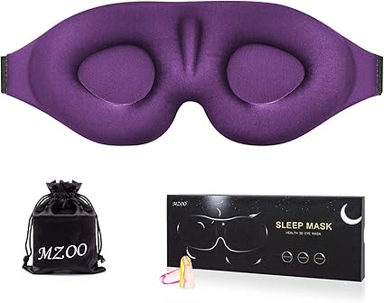 Amazon Com Mzoo Mascara De Dormir Para Hombres Y Mujeres Mascara De Dormir Con Copa Contorneada 3d Y Pliegue Mascara De Sueno Nocturno Moldeada Concava Bloquea La Luz Suave Y Comoda Sombra De