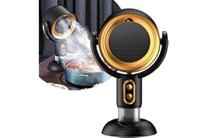 PCZIKJ Puff Hide Smoke, Puff Chill Fan Smoke Away Fan for Smoking Indoor, Portable Electric Puffs Smokers, USB Rechargeable Table Fans Kitchen Mini Air Purifiers, Smoke Filter Smoke Exhaust Fan(USB-Black)