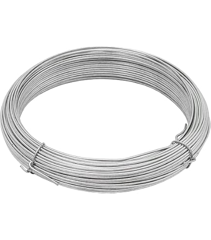 HILLMAN 100 Ft Galvanized Steel Utility Wire - 14 Gauge Solid, Multi-Purpose, For DIY, Fencing, Crafts