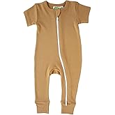PARADE Organic Essentials '2-Way' Zip Romper - Short Sleeve