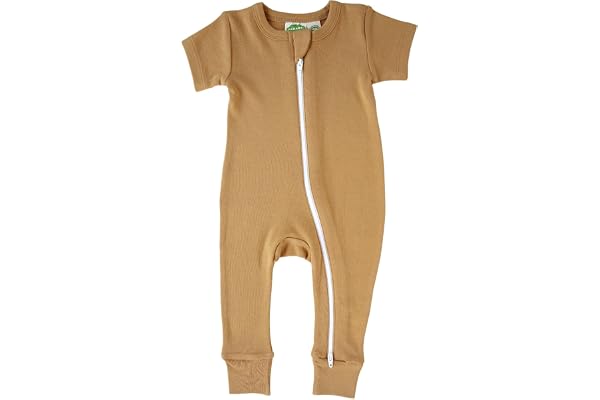Parade Organic Essentials '2-Way' Zip Romper - Short Sleeve