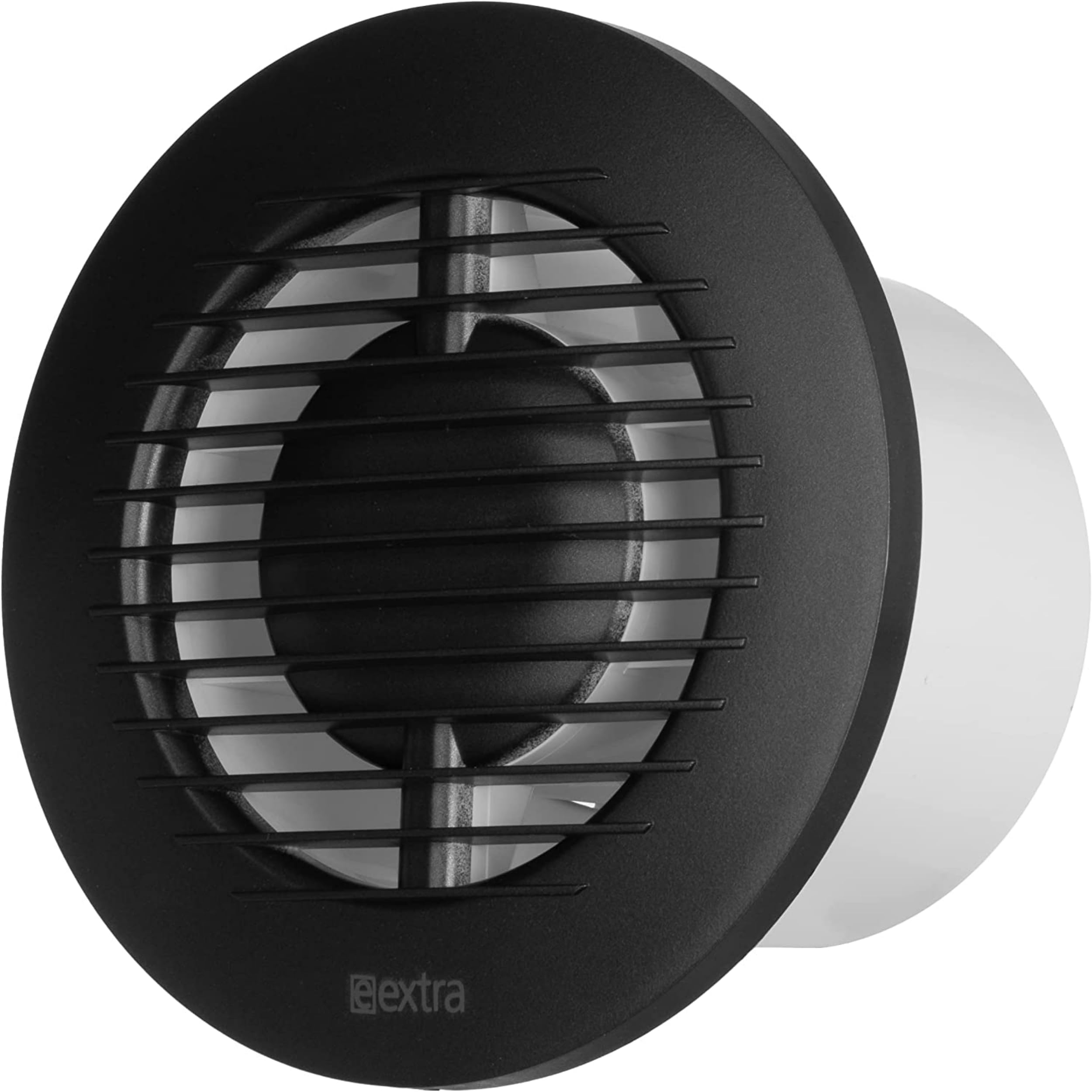 LIRAST Ø 100mm / 4 inch Anthracite Bathroom Fan - Ventilator for Bath Kitchen Toilet - Extractor Fans - Ball Bearing