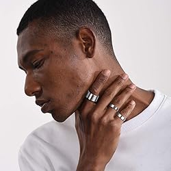 10mm 925 Sterling Silver Rings for Women Mens