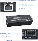 Hereta Industrial Gigabit Fiber Media Converter SFP LC Single Mode Dual Fiber view 4