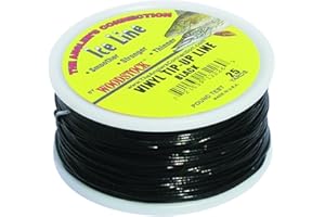 Woodstock Line VTU-25-30-B No. 30 Tip-Up Line, Black Vinyl Coated, 25-Yard