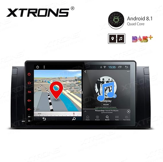 XTRONS 9 Inch Android 8.1 Car Stereo Radio GPS Navigator with Bluetooth 5.0 USB SD