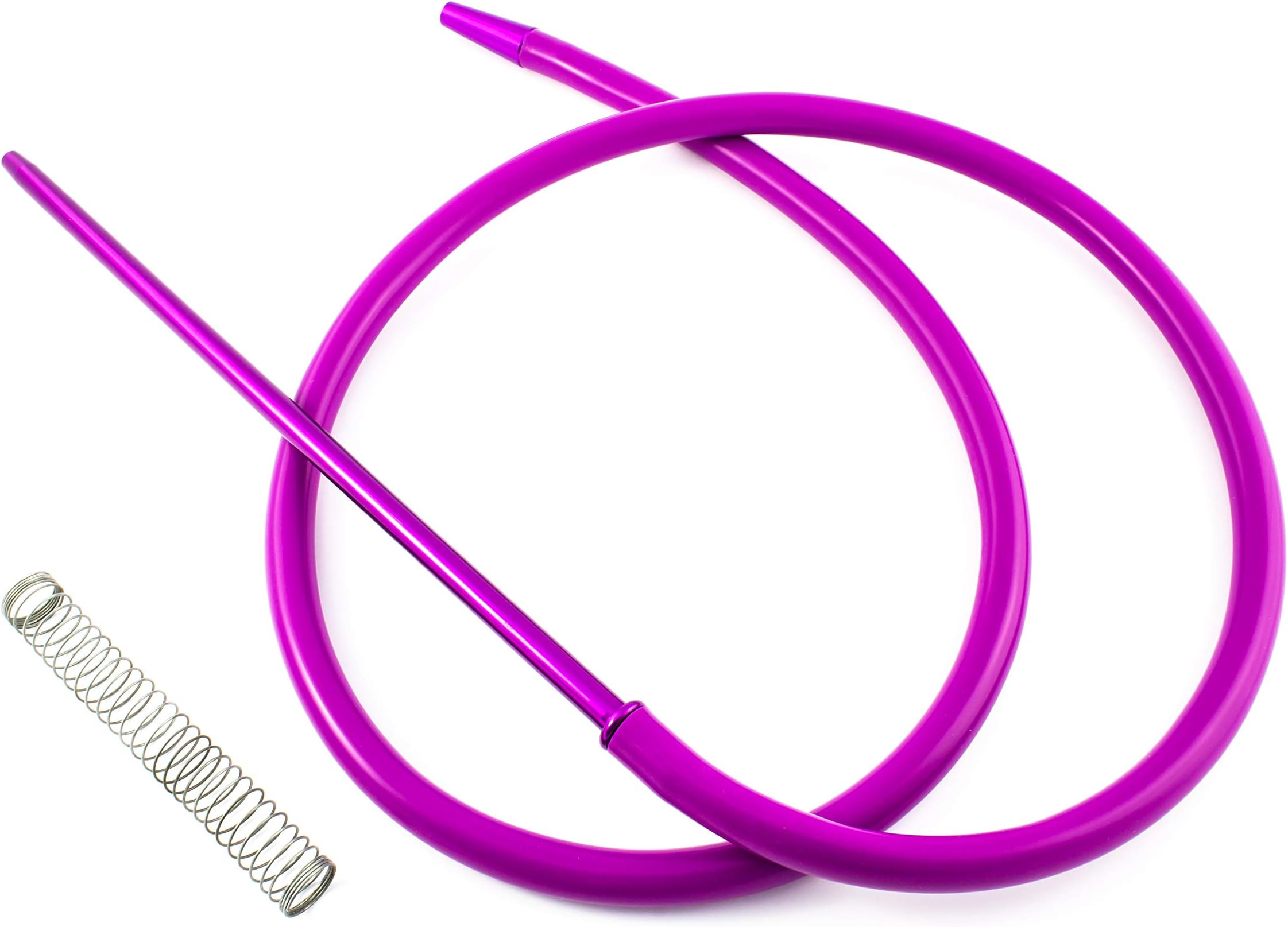 Paide Hose for Shisha Shisha - Includes Spring and Nozzle Premium Materials with Exceptional Finishes (Purple)