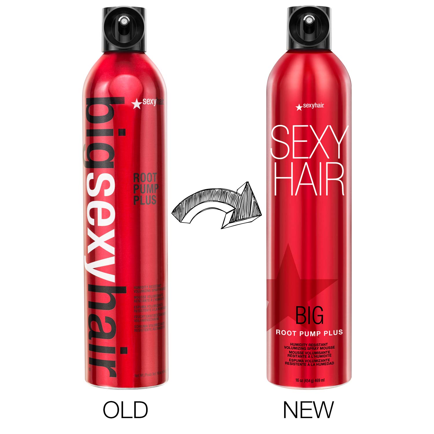 SexyHair Big Root Pump Plus Humidity Resistant Volumizing Spray Mousse, 10.0 oz: Premium Beauty