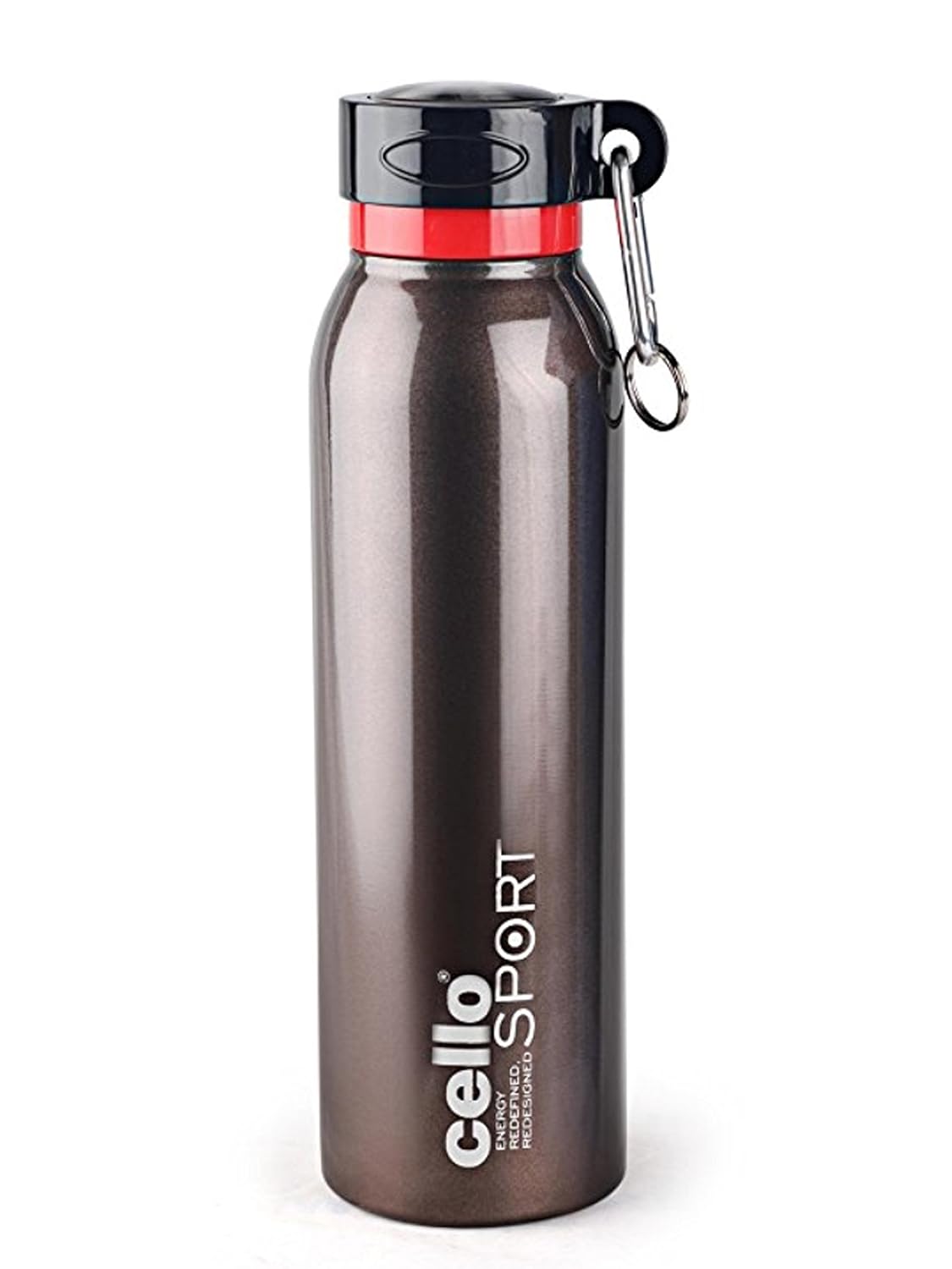 Cello Beatle Stainless Steel Sports Bottle 850ml, Black Amazon.in Home & Kitchen