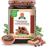 LAXMI Tamarind Paste Concentrate Extract - Thick Puree - 14oz | No Fillers or Artificial Flavors, Rich Tamarind Extract, Balanced Tangy Sourness for Authentic South Asian Chutneys